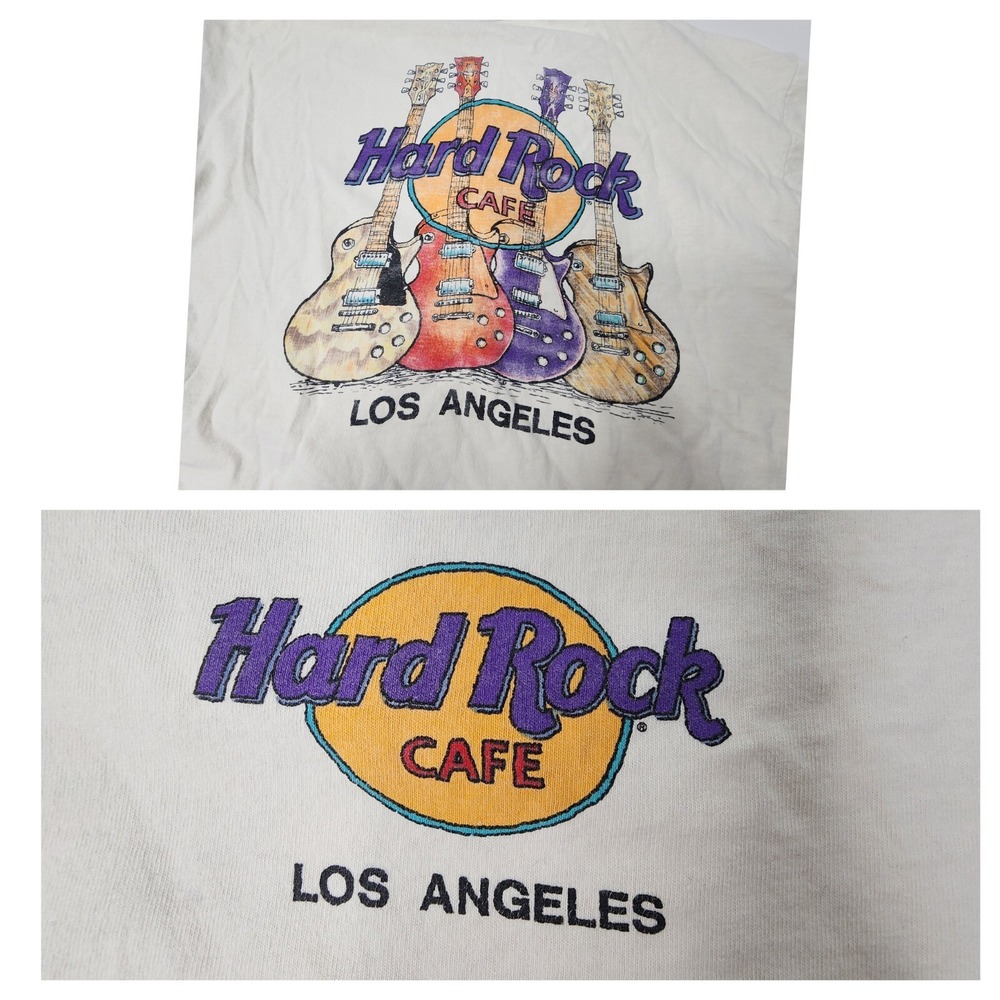 Vintage T-Shirt size L Hard Rock Cafe Los Angeles single stich made in USA 1980s